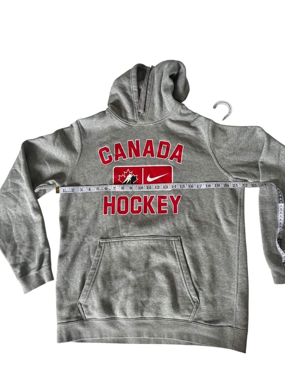 Nike Team Canada Hockey Hoodie Men’s Medium Grey Pullover Sweatshirt